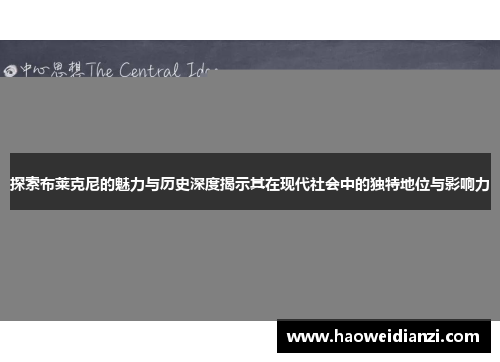 探索布莱克尼的魅力与历史深度揭示其在现代社会中的独特地位与影响力